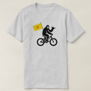 Bigfoot Cycling New Mexico Flagge T-Shirt