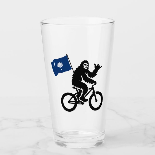 Bigfoot Cycling South Carolina Flag Glas (Vorderseite)
