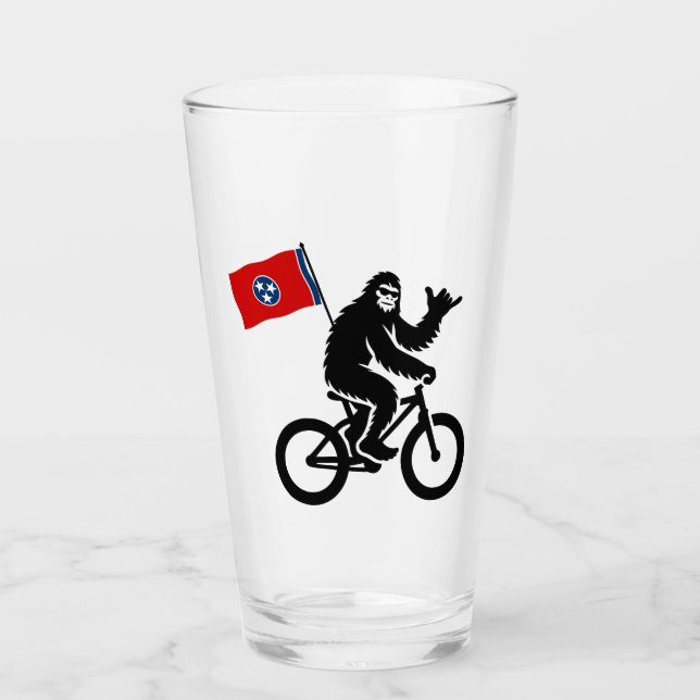 Bigfoot Cycling Tennessee Flag Glas (Vorderseite)