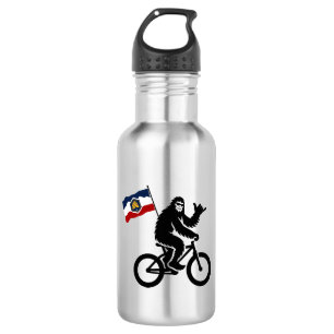 Bigfoot Cycling Utah Flag Edelstahlflasche
