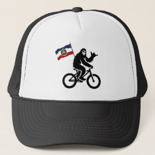 Bigfoot Cycling Utah Flag Truckerkappe
