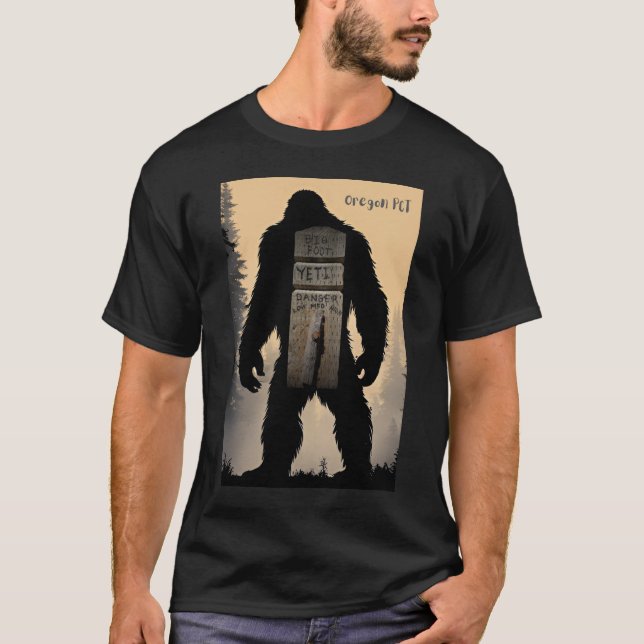 Bigfoot Danger Meter Oregon PCT Shirt (Vorderseite)