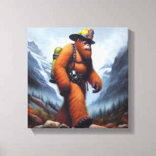 Bigfoot der Hot Shot Fireman Leinwanddruck