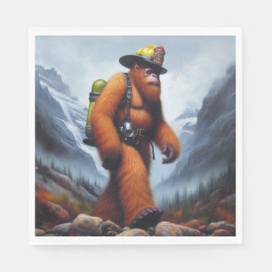 Bigfoot der Hot Shot Fireman Serviette