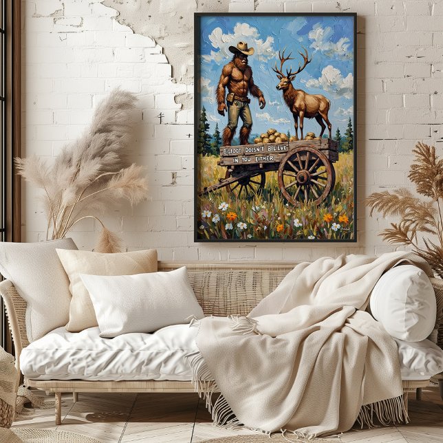 Bigfoot Dilemma: Der Elch und das Wagon Poster (Von Creator hochgeladen)