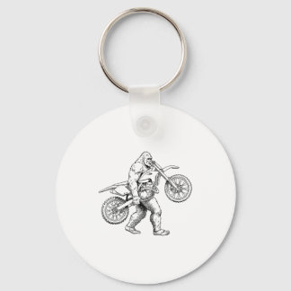 Bigfoot Dirt Bike Sasquatch Biker  Schlüsselanhänger