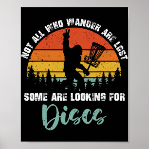 Bigfoot-Disc-Golf-Geschenke für Männer mit großem Poster