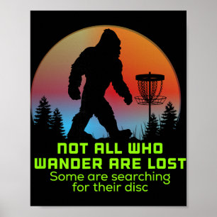 Bigfoot-Discgolf-Sasquatch-Chain-Tosser-Lustig-Gro Poster