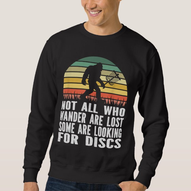 Bigfoot Disk Golf Sasquatch Yeti Frisbee Golf Ulti Sweatshirt (Vorderseite)