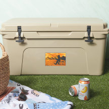 Bigfoot Dock Fischen Sunset Lake