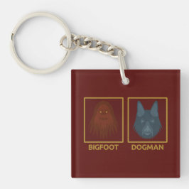 Bigfoot & Dogman Keychain Schlüsselanhänger