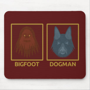 Bigfoot & Dogman-Mausepad Mousepad