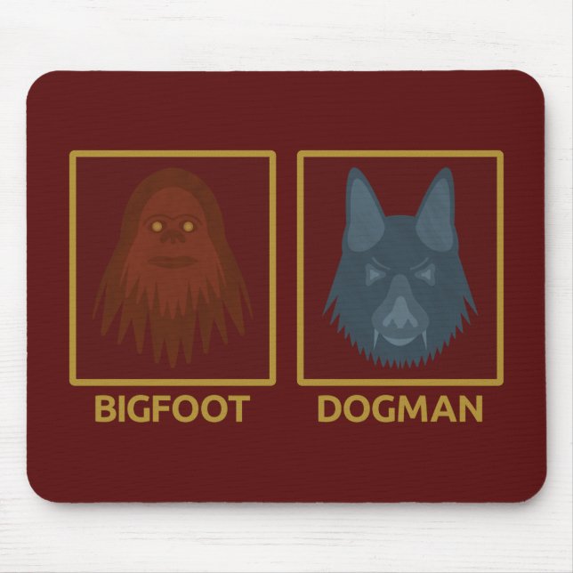 Bigfoot & Dogman-Mausepad Mousepad (Vorne)