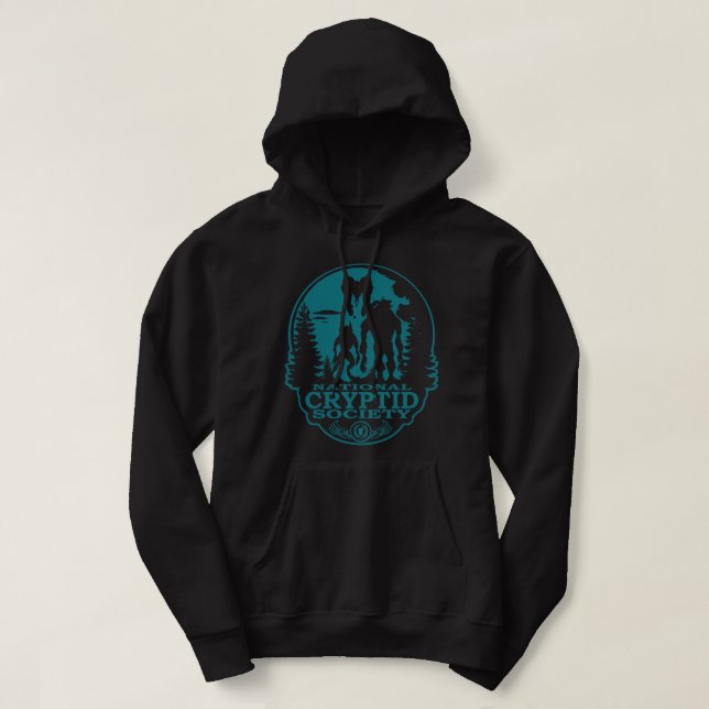 Bigfoot Dogman Mothman UFO National Cryptid Societ Hoodie (Design vorne)