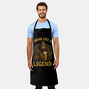 Bigfoot-Drink wie eine GRILLEN Pit Schürze