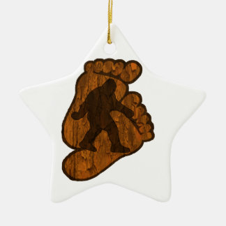 Bigfoot-Drucke Keramik Ornament