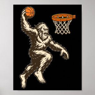 Bigfoot Dunking - Sketll Spieler Fan Sketll Traine Poster