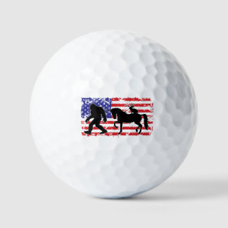 Bigfoot, Einhorn und Jackalope in der amerikanisch Golfball