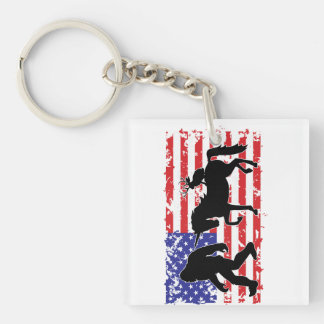 Bigfoot, Einhorn und Jackalope in der amerikanisch Schlüsselanhänger