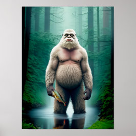 Bigfoot Encounter - 12 x 16 Poster