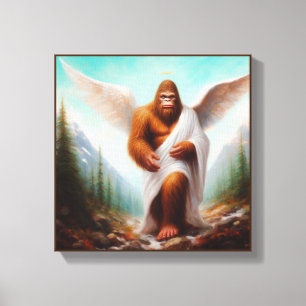 Bigfoot Engel Leinwanddruck