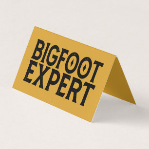 Bigfoot Experte Visitenkarten
