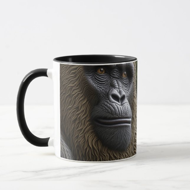 Bigfoot Face Close | Gorilla, Skunk Ape Tasse (Links)