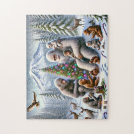 Bigfoot-Familienweihnachten am Mt. Rainier Puzzle