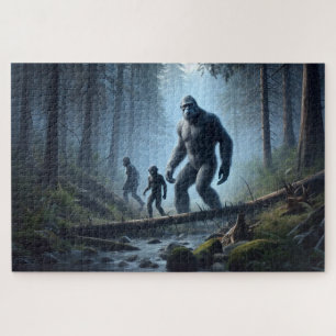 Bigfoot Family, Sasquatch, mythische Kreaturen Puzzle