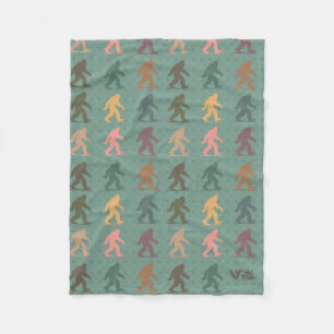 Bigfoot-Fan-Geschenk-Decke Vintage-Bigfoot-Wurfdec Fleecedecke