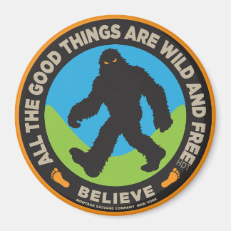 Bigfoot-Farbknopf Magnet