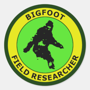 Bigfoot-Feld-Forscher Runder Aufkleber