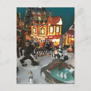 Bigfoot Ferienhaus Feiertagspostkarte