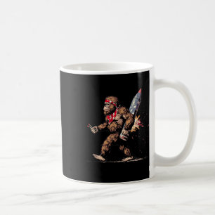 Bigfoot Feuerwerk 4. Juli Männer Sasquatch Americ Kaffeetasse