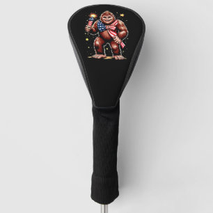 Bigfoot Feuerwerk 4. Juli Sasquatch USA Amerika Golf Headcover