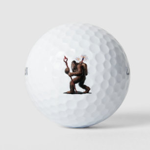Bigfoot Feuerwerk 4. Juli USA-Flagge Sasquatch  Golfball