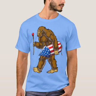 Bigfoot Fireworks T 4. Juli Kids Boys Sasquatc T-Shirt