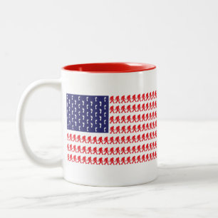 Bigfoot Flag— Zweifarbige Tasse