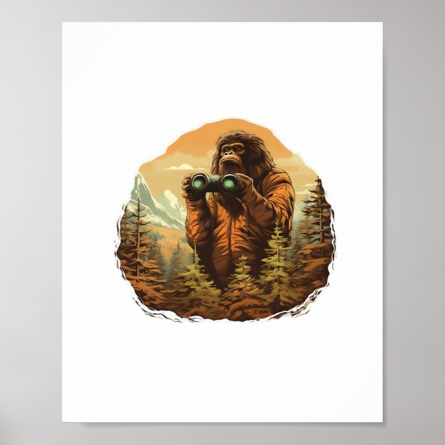 Bigfoot Flüchtige Blick-A-Boo Poster (Vorne)