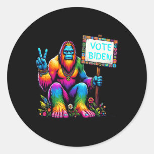 Bigfoot for Biden Kamala Harris 47 47. Präsident Runder Aufkleber
