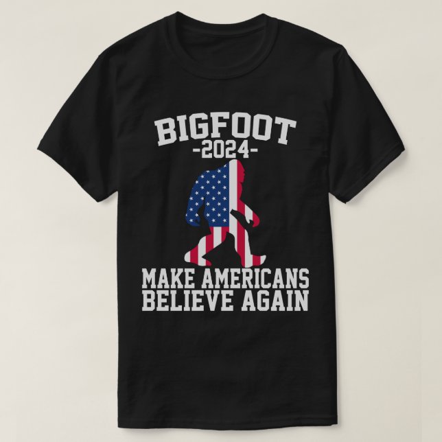 Bigfoot for President 2024 Funny Bigfoot T-Shirt (Design vorne)
