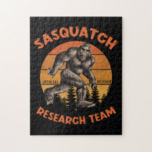 Bigfoot-Forschungsteam Retro Vintage Sasquatch Puzzle
