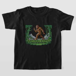 Bigfoot Friedenszeichen Glaube an dich selbst Sasq T-Shirt