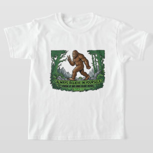 Bigfoot Friedenszeichen Glaube an dich selbst Sasq T-Shirt