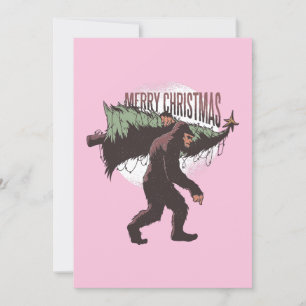 Bigfoot frohe Weihnachten mit Platz für Ihr Foto