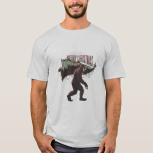 Bigfoot Frohe Weihnachten T-Shirt