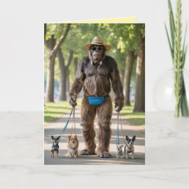Bigfoot führt Hunde Karte