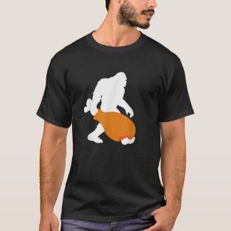 Bigfoot Funny Erntedank Weihnachten Türkei Leg Sa T-Shirt
