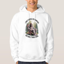 Bigfoot Funny Social Distortion Joke Hoodie