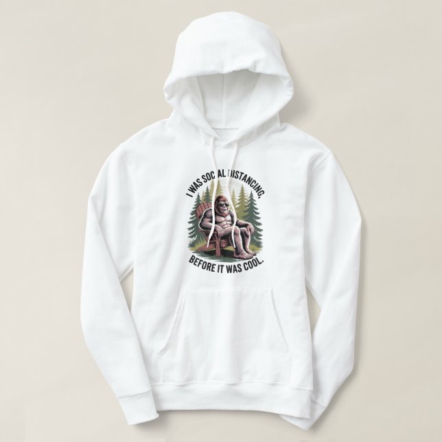 Bigfoot Funny Social Distortion Joke Hoodie (Design vorne)